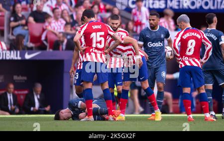 Madrid, Espagne. 08th octobre 2022. 08 octobre 2022; Civitas Metropolitano, Madrid, Espagne: La Liga Santander football, Atlético de Madrid vs Gérone 900/Cordo Press Credit: CORDO PRESS/Alay Live News Banque D'Images