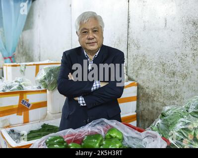 Thomas ng, président du Conseil alimentaire de Hong Kong à son bureau de Western.01SEP22 SCMP /K. Y. Cheng Banque D'Images