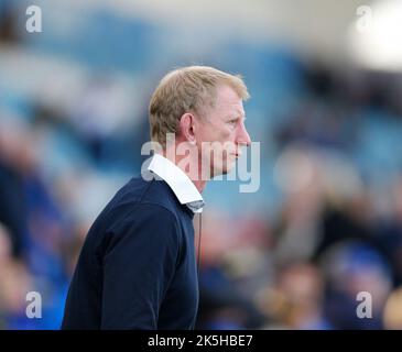 8th octobre 2022 ; Royal Dublin Society Arena, Dublin, Irlande ; United Rugby Championships, Leinster versus Cell C Sharks ; Leo Cullen Leinster entraîneur-chef Banque D'Images