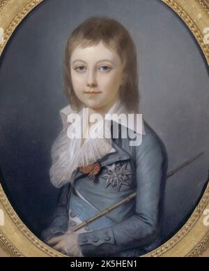 Louis XVII, Louis XVII (né Louis Charles, duc de Normandie; 27 mars 1785 – 8 juin 1795) Banque D'Images