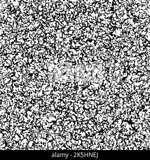 Texture des taches abstraites. Taches stylisées noires placées au hasard sur fond blanc. Une couche de bruit de couleur. Intersection chaotique de formes irrégulières. Illustration de Vecteur