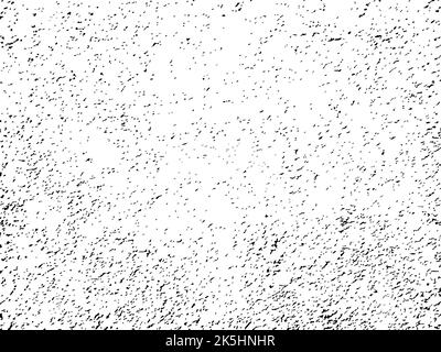 Texture des taches abstraites. Une couche de bruit de couleur. Intersection chaotique de formes irrégulières. Taches stylisées noires placées au hasard sur fond blanc. Illustration de Vecteur