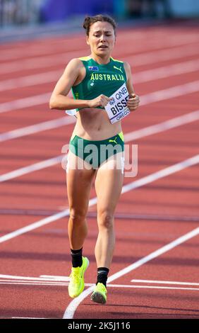 Catriona Bissett, de l’Australie, en compétition dans les épreuves féminines de 800m aux Championnats du monde d’athlétisme, Hayward Field, Eugene, Oregon, États-Unis, le 21st Banque D'Images