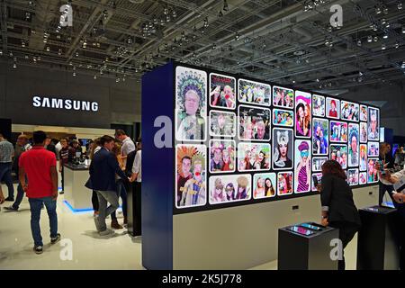 Salle d'exposition Samsung, internationale Funkausstellung IFA, 2017, Berlin, Allemagne Banque D'Images