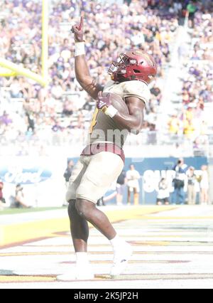 Tempe, Arizona, États-Unis. 8th octobre 2022. Daniyel Ngata (4) de l'Arizona State Sun Devils a joué dans le jeu de football NCAA entre les Washington Huskies et les Arizona Sun Devils au Sun Devil Stadium de Tempe, Arizona. Michael Cazares/Cal Sport Media. Crédit : csm/Alay Live News Banque D'Images