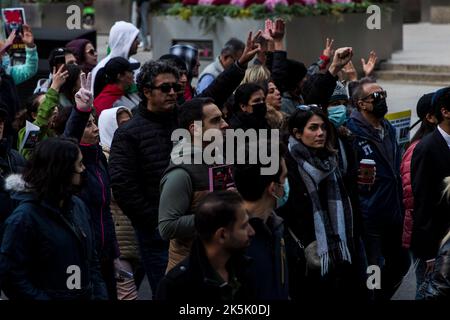 Manifestation libre contre l'Iran : Toronto, Ontario Banque D'Images