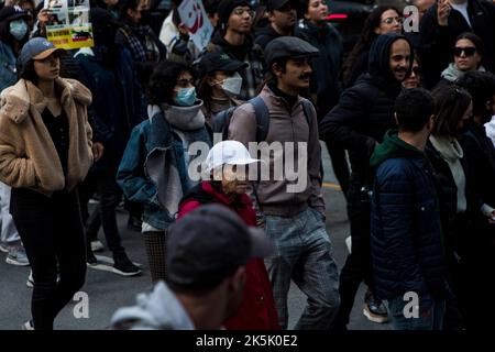 Manifestation libre contre l'Iran : Toronto, Ontario Banque D'Images