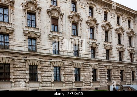 Architecture de style néo-baroque de Justizpalast, Palais de Justice de Munich, Allemagne Banque D'Images