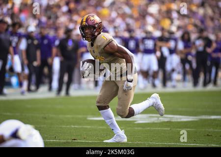 Arizona State course de retour X Valladay (1) dirige le ballon pour un touchdown dans le deuxième quart d'un match de football universitaire NCAA contre le Washington Banque D'Images