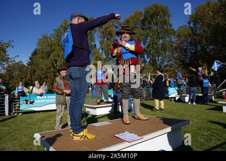 James Haggerty participe aux championnats du monde de l'année aux armes de Shuckburgh à Southwick, Peterborough. Date de la photo: Dimanche 9 octobre 2022. Banque D'Images