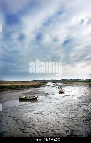 morston quai marée à morston nord norfolk angleterre Banque D'Images