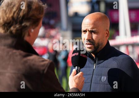 UTRECHT - AZ Alkmaar entraîneur Pascal Jansen pendant le match néerlandais Eredivisie entre le FC Utrecht et AZ Alkmaar à Stadion Galgenwaard sur 9 octobre 2022 à Utrecht, pays-Bas. ANP ED DU POL Banque D'Images