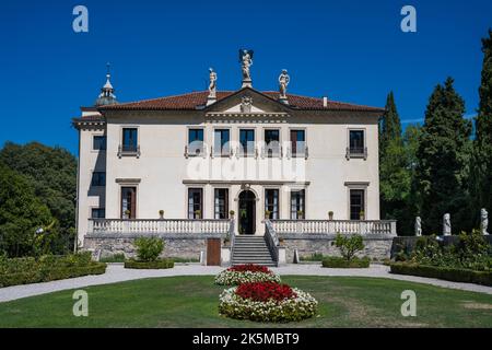 Vicenza, Italie - 13 août 2022: Villa Valmarana ai Nani avec jardin et parc à Vicenza, Italie Banque D'Images