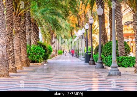 Explanada de España, Alicante, Espagne Banque D'Images