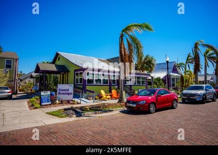 punta Gorda, FL, Etats-Unis - 8 octobre 2022: Photo de la Côte Beautique à la Maison verte Banque D'Images