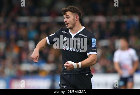 Newcastle, Royaume-Uni. 9th octobre 2022Newcastle Adam Radwan de Falcons, lors du match de première division de Gallagher entre Newcastle Falcons et Saracens à Kingston Park, Newcastle, le dimanche 9th octobre 2022. (Crédit : Michael Driver | MI News) crédit : MI News & Sport /Alay Live News Banque D'Images