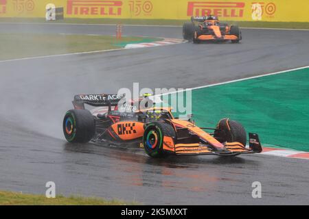 9th octobre 2022 ; circuit de Suzuka, Ino, ville de Suzuka, préfecture de Mie, Japon : Grand Prix du Japon FIA F1, jour de la course ; McLaren F1 Team, Lando Norris Banque D'Images