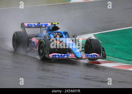 9th octobre 2022 ; circuit de Suzuka, Ino, ville de Suzuka, préfecture de Mie, Japon : Grand Prix du Japon de la FIA F1, jour de course; équipe de BWT Alpine F1, Esteban Ocon Banque D'Images