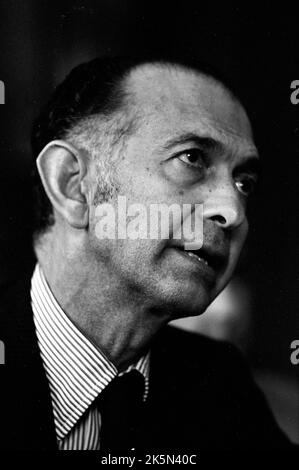 Jose Alfredo Martinez de Hoz, économiste argentin et ministre de l'économie, Proceso de Reorganizacion Nacional (1976-1980) Banque D'Images