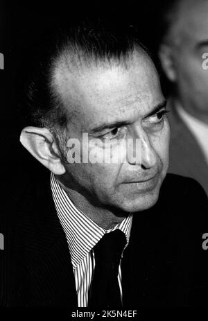 Jose Alfredo Martinez de Hoz, économiste argentin et ministre de l'économie, Proceso de Reorganizacion Nacional (1976-1980) Banque D'Images