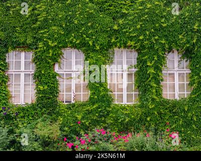 Nykoping, Suède - 28 août 2019 : fenêtre du bâtiment de la gare centrale de Nykoping. Nyköping, Europe du Nord Banque D'Images