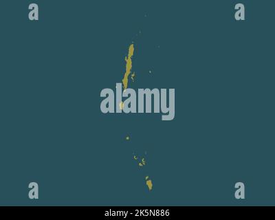 Andaman et Nicobar, territoire syndical de l'Inde. Forme de couleur unie Banque D'Images