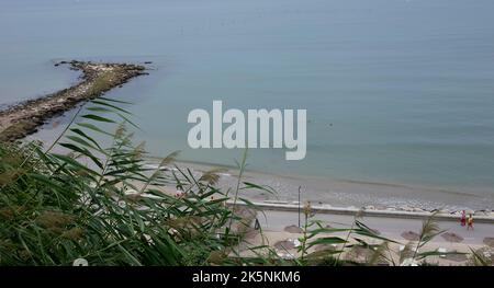 Vue sur la mer Noire depuis le palais de balchik, bulgarie Banque D'Images