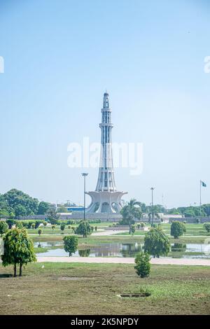 Minar-e-Pakistan (Tour du Pakistan), Lahore, Pakistan Banque D'Images