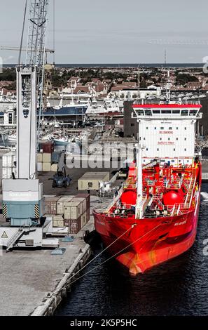 GNL Tanker, Skagen, Danemark, Europe Banque D'Images