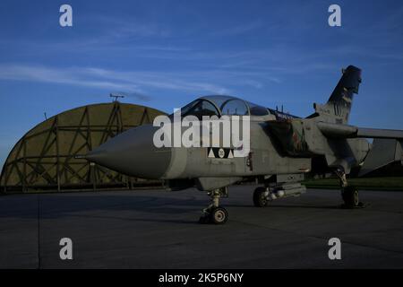 Dernière nuit au Cornwall Aviation Heritage Centre avant sa fermeture le 31st 2022 octobre Banque D'Images