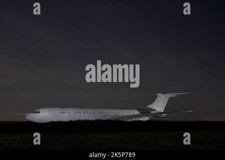 Dernière nuit au Cornwall Aviation Heritage Centre avant sa fermeture le 31st 2022 octobre Banque D'Images