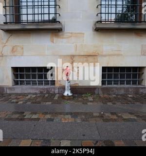 Copenhague, Danemark. Octobre 2022. Une borne d'incendie sur le trottoir d'une rue dans le centre-ville Banque D'Images