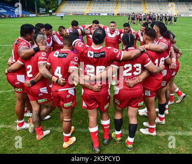 Halifax, Angleterre -8th octobre 2022 - Rugby League Pre World Cup International friendly, Tonga contre la France au MBI Shay Stadium, Halifax, Royaume-Uni Banque D'Images