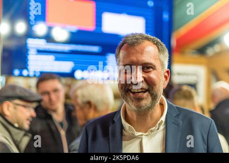 Cottbus, Allemagne. 09th octobre 2022. La candidate du SPD Tobias Schick. Credit: Frank Hammerschmidt/dpa/Alay Live News Banque D'Images