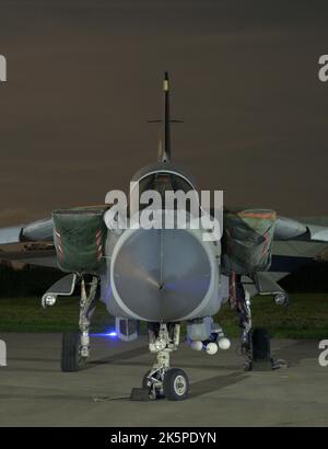 Dernière nuit au Cornwall Aviation Heritage Centre avant sa fermeture le 31st 2022 octobre Banque D'Images