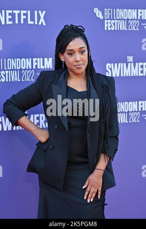 Nahel Tzegai assiste aux nageurs - Royaume-Uni première du BFI London film Festival’s 2022 le 9th octobre 2022 à la South Bank, Royal Festival Hall, Londres, Royaume-Uni. Banque D'Images