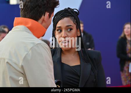 Nahel Tzegai assiste aux nageurs - Royaume-Uni première du BFI London film Festival’s 2022 le 9th octobre 2022 à la South Bank, Royal Festival Hall, Londres, Royaume-Uni. Banque D'Images