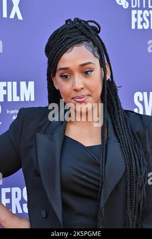 Nahel Tzegai assiste aux nageurs - Royaume-Uni première du BFI London film Festival’s 2022 le 9th octobre 2022 à la South Bank, Royal Festival Hall, Londres, Royaume-Uni. Banque D'Images