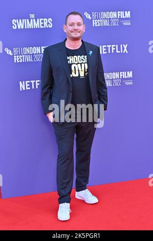 Sven Spannenkrebs assiste aux nageurs - Royaume-Uni première du BFI London film Festival’s 2022 le 9th octobre 2022 à la South Bank, Royal Festival Hall, Londres, Royaume-Uni. Banque D'Images