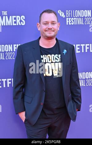 Sven Spannenkrebs assiste aux nageurs - Royaume-Uni première du BFI London film Festival’s 2022 le 9th octobre 2022 à la South Bank, Royal Festival Hall, Londres, Royaume-Uni. Banque D'Images