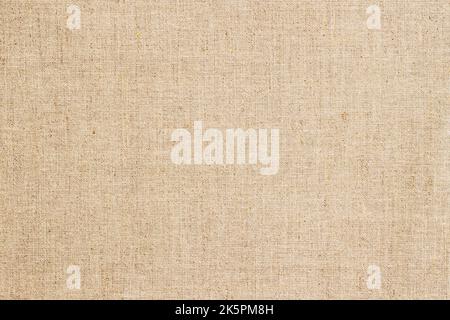 Arrière-plan en tissu de sac Hessian, couleur beige. Toile de toile de toile de toile naturelle Banque D'Images