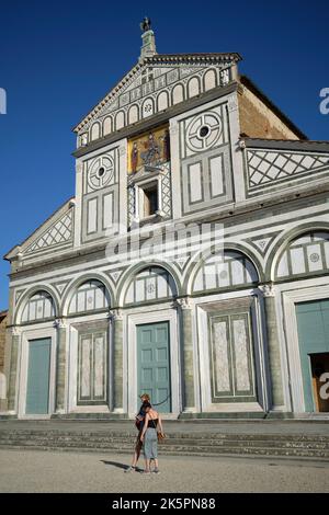 Basilique de San Miniato al Monte Florence Italie Banque D'Images