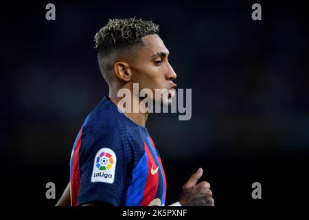 Barcelone, Espagne. 09th octobre 2022. FC BARCELONE contre RC CELTA 9 octobre, 2022 Raphina (22) du FC Barcelone pendant le match entre le FC Barcelone et RC Celta correspondant au huitième jour de la Liga Santander au camp Spotify Nou à Barcelone, en Espagne. Crédit : rosdemora/Alay Live News Banque D'Images