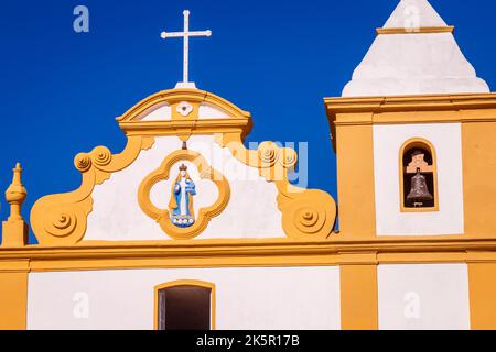 Eglise notre-Dame, située à Arraial d'Ajuda, Porto Seguro, Brésil Banque D'Images