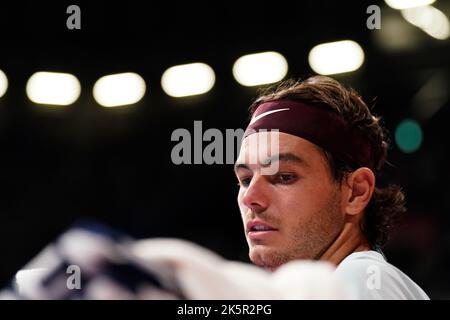 Tokyo, Japon. 9th octobre 2022. Taylor Fritz (Etats-Unis), 9 octobre 2022 - tennis : singles finale match entre Frances Tiafoe (Etats-Unis) 0-2 Taylor Fritz (Etats-Unis) au Colisée Ariake lors des championnats de tennis ouverts Rakuten Japan 2022 à Tokyo, Japon. Credit: SportsPressJP/AFLO/Alay Live News Banque D'Images