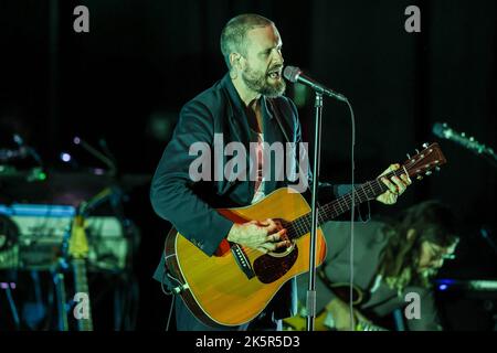 Le père John Misty se produit à Durham, en Caroline du Nord Banque D'Images