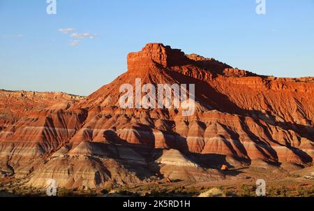 Striped Mountain - Old Paria Movie Set, Utah Banque D'Images