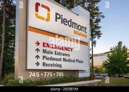 Piedmont Newnan Hospital à Newnan, Géorgie, fait partie du système de santé Piedmont dans le Grand Atlanta / Géorgie du Nord. (ÉTATS-UNIS) Banque D'Images