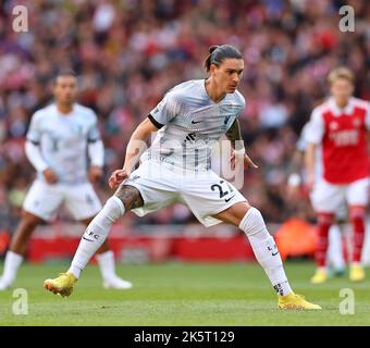 Londres, Royaume-Uni. 9th octobre 2022. Darwin Nunez de Liverpool lors du match de la Premier League au stade Emirates, Londres. Le crédit photo devrait se lire: David Klein/Sportimage crédit: Sportimage/Alay Live News Banque D'Images