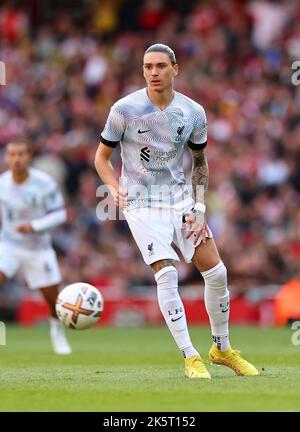 Londres, Royaume-Uni. 9th octobre 2022. Darwin Nunez de Liverpool lors du match de la Premier League au stade Emirates, Londres. Le crédit photo devrait se lire: David Klein/Sportimage crédit: Sportimage/Alay Live News Banque D'Images